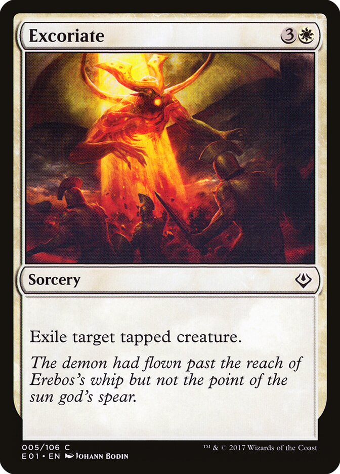 Excoriate, Archenemy: Nicol Bolas · 005/106
