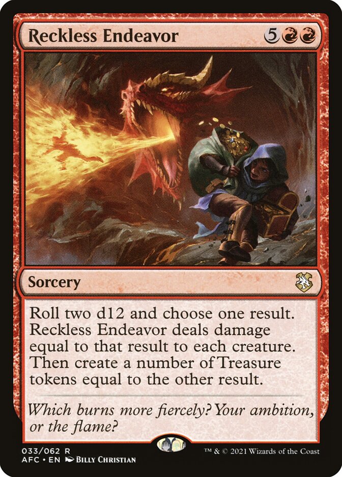 Reckless Endeavor, Forgotten Realms Commander · 033/062