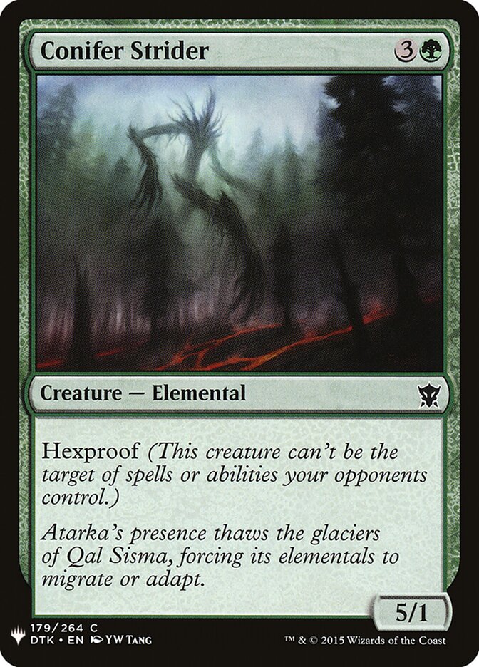 Conifer Strider, The List · dtk-179
