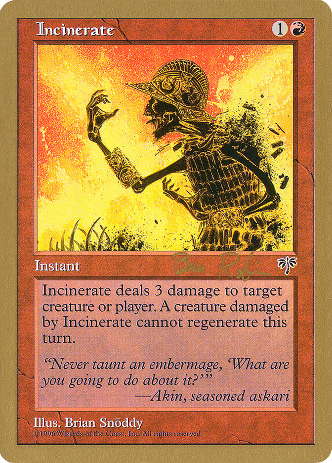 Incinerate, World Championship Decks 1998 · br184
