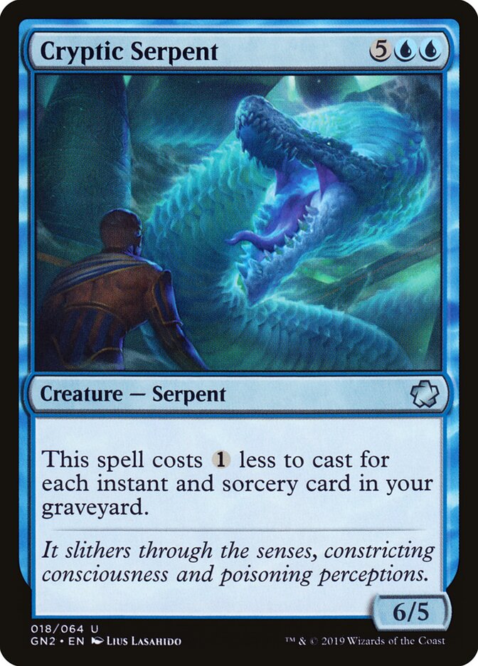 Cryptic Serpent, Game Night 2019 · 018/064