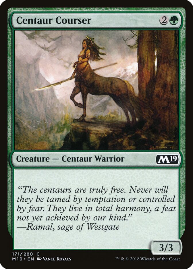 Centaur Courser, Core Set 2019 · 171/280