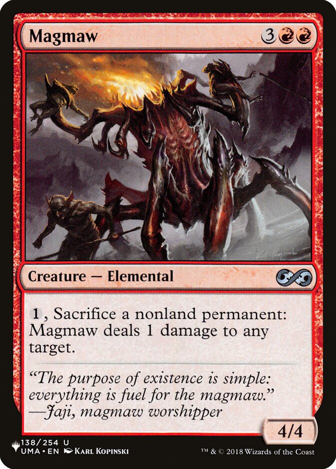 Magmaw, The List · uma-138
