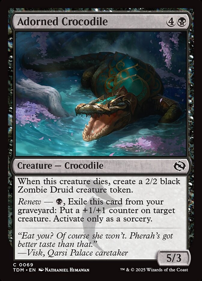 Adorned Crocodile, Tarkir: Dragonstorm · 0069