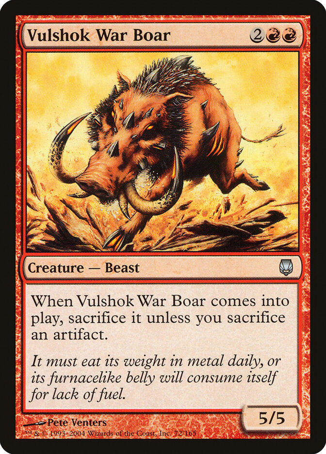 Vulshok War Boar, Darksteel · 72/165