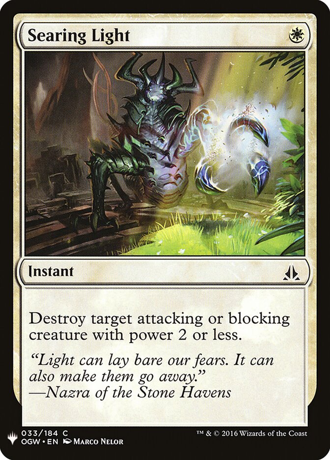 Searing Light, The List · ogw-33