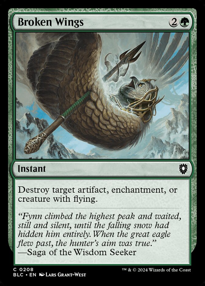 Broken Wings, Bloomburrow Commander · 0208