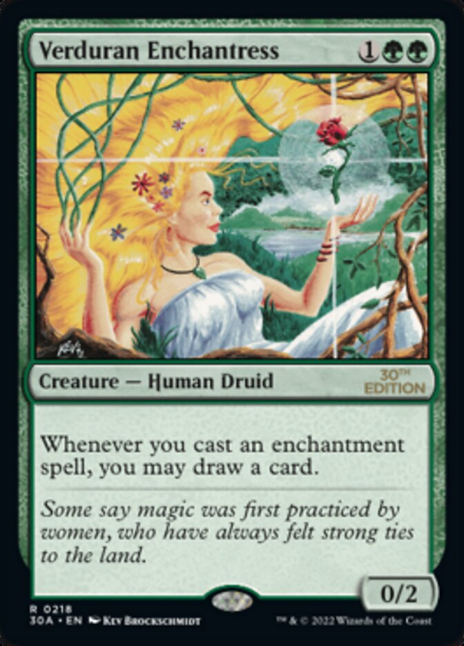 Verduran Enchantress, 30th Anniversary Edition · 218/594