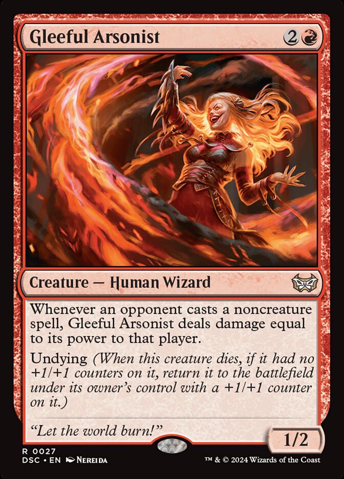 Gleeful Arsonist, Duskmourn: House of Horror Commander · 0027