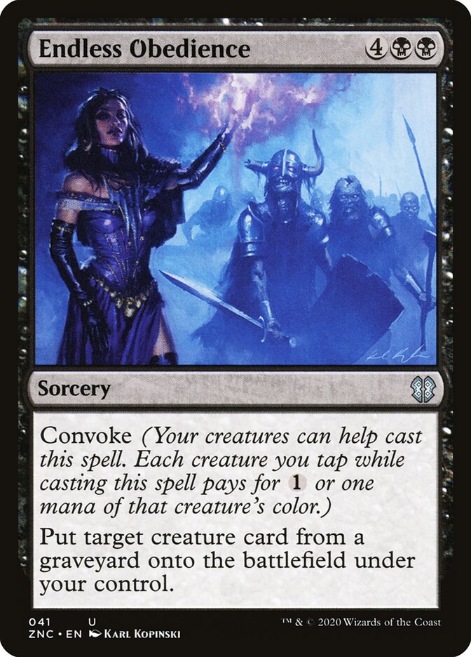Endless Obedience, Zendikar Rising Commander · 041