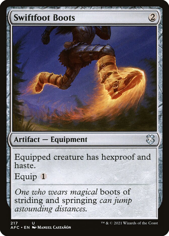 Swiftfoot Boots, Forgotten Realms Commander · 217