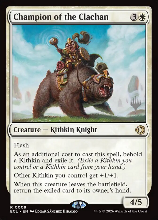 Champion of the Clachan, Lorwyn Eclipsed Promos · 0009