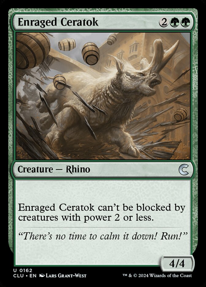 Enraged Ceratok, Ravnica: Clue Edition · 0162