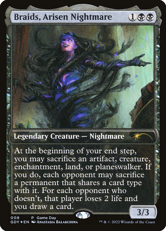 Braids, Arisen Nightmare, Game Day Promos · 008/009