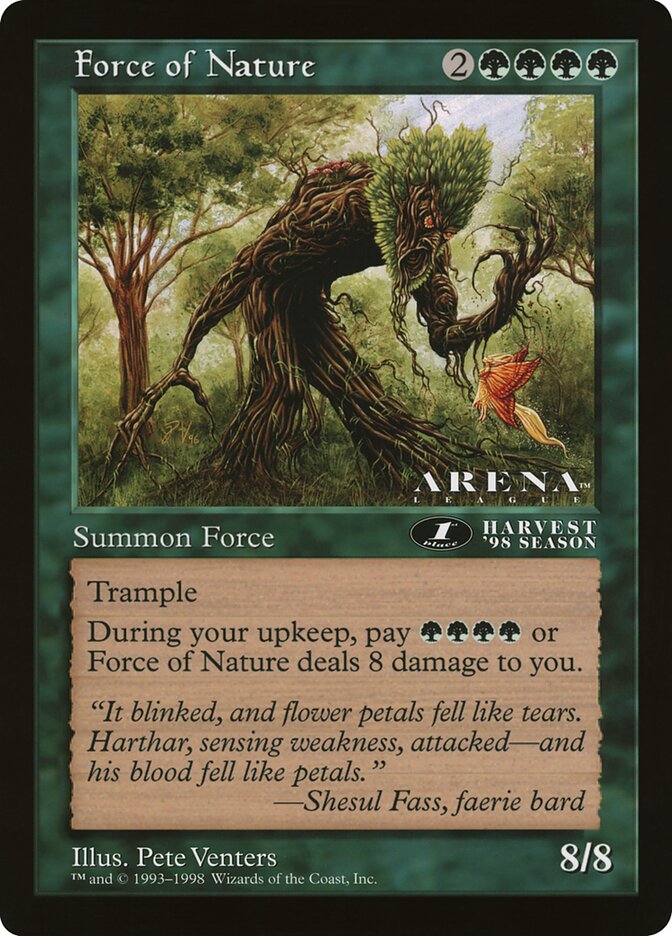 Force of Nature, Oversized League Prizes · 52
