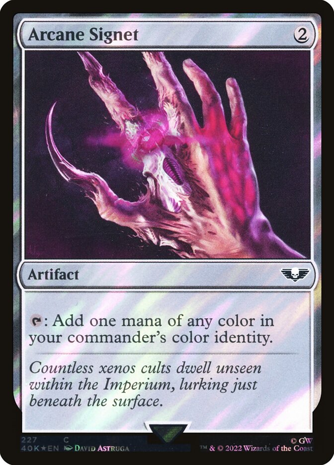 Arcane Signet, Warhammer 40,000 Commander · 227-star