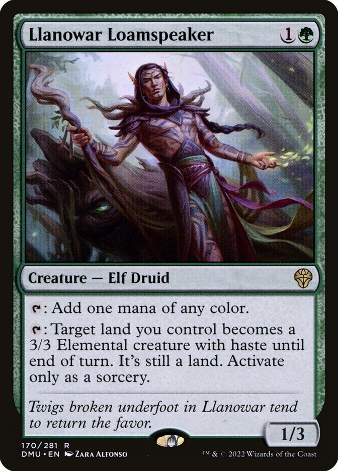 Llanowar Loamspeaker, Dominaria United · 170/281