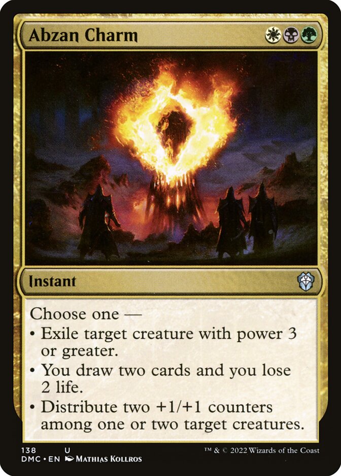 Abzan Charm, Dominaria United Commander · 138