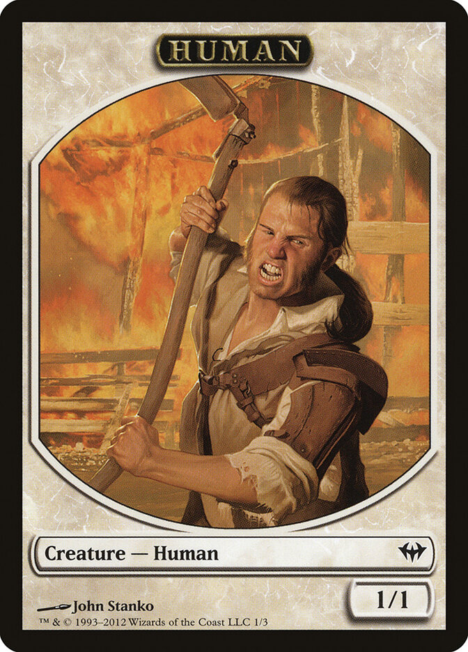 Human, Dark Ascension Tokens · 1
