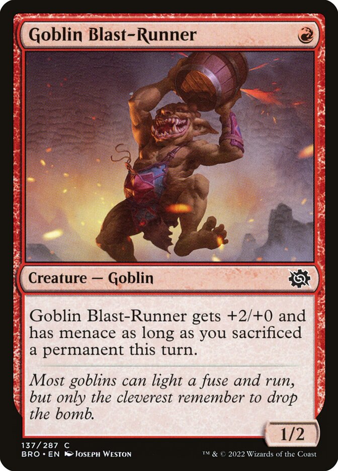 Goblin Blast-Runner, The Brothers' War · 137/287
