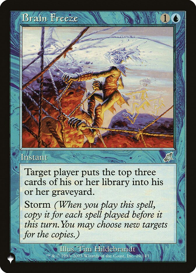 Brain Freeze, The List · scg-29