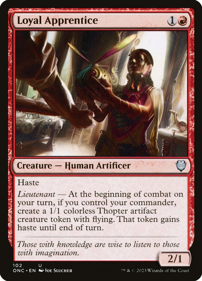 Loyal Apprentice, Phyrexia: All Will Be One Commander · 102
