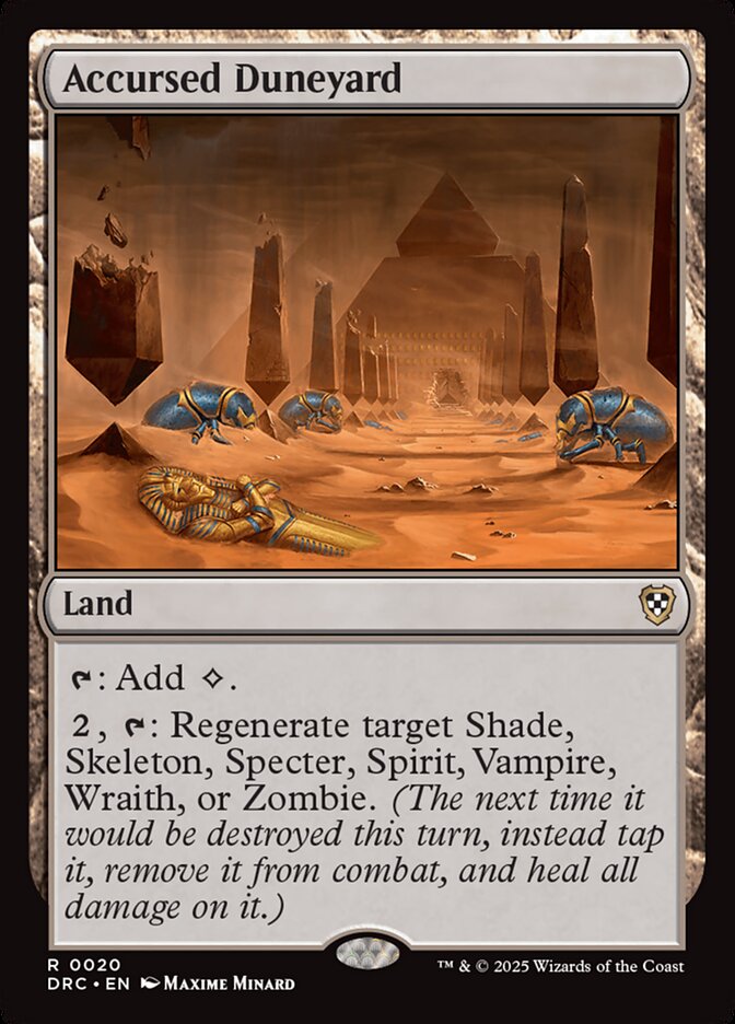 Accursed Duneyard, Aetherdrift Commander · 0020