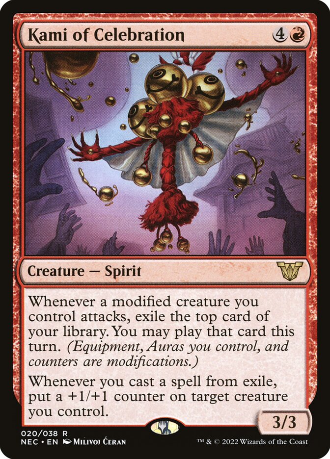 Kami of Celebration, Neon Dynasty Commander · 020/038