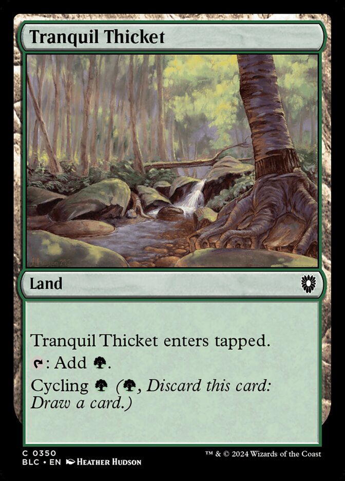 Tranquil Thicket, Bloomburrow Commander · 0350