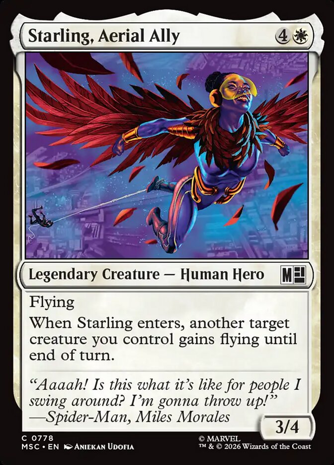 Starling, Aerial Ally, Marvel Super Heroes Commander · 0778