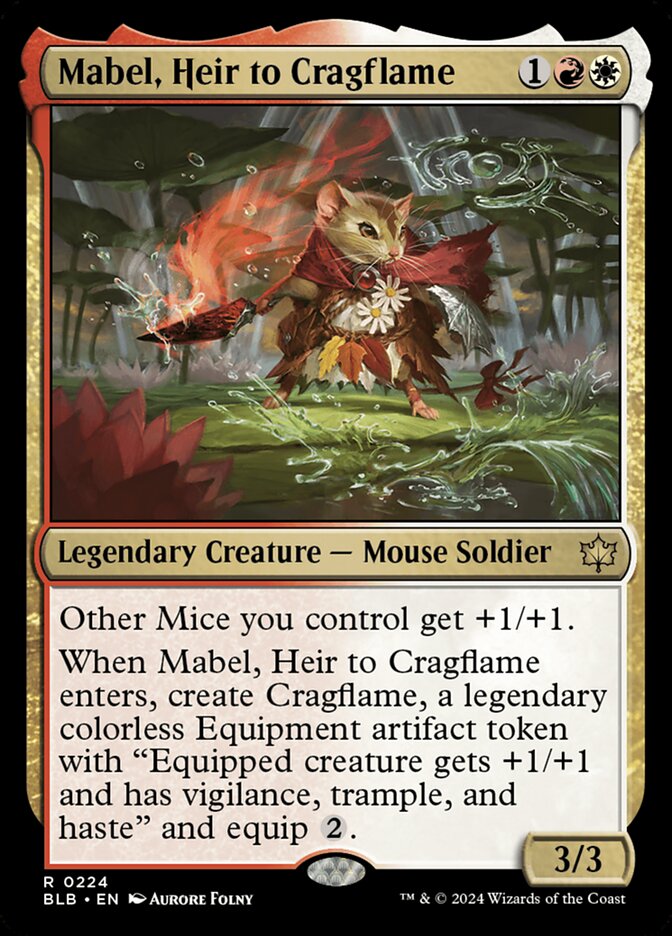 Mabel, Heir to Cragflame, Bloomburrow · 0224