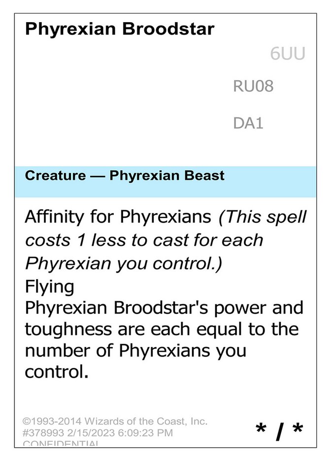 Phyrexian Broodstar, Unknown Event · ru08