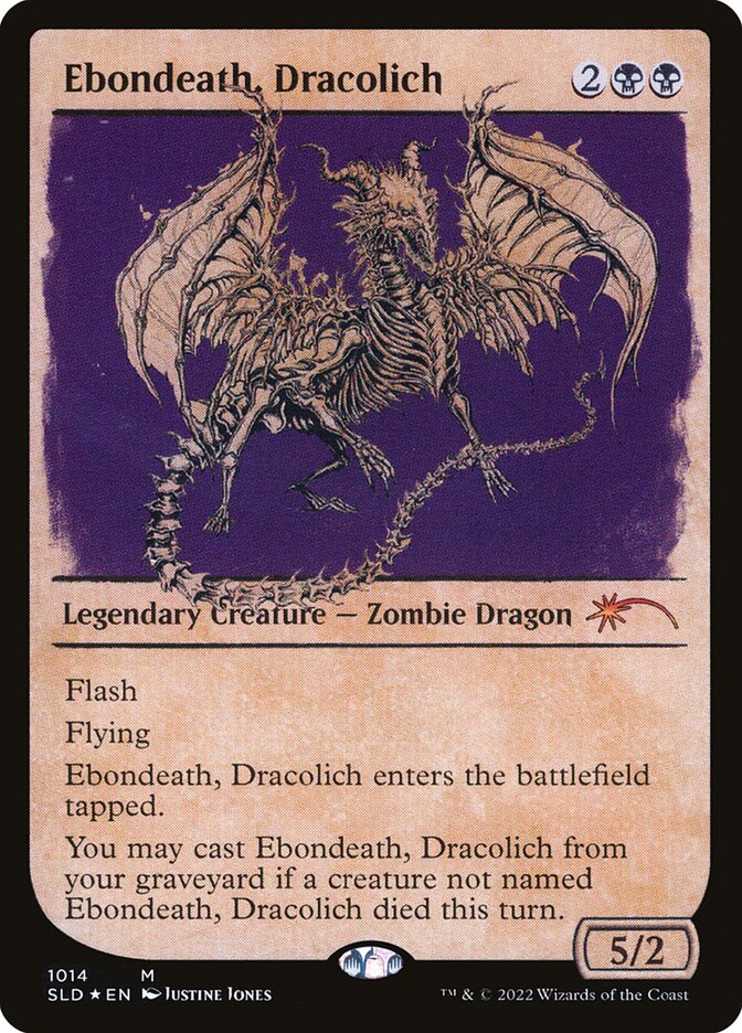 Ebondeath, Dracolich, Secret Lair Drop · 1014