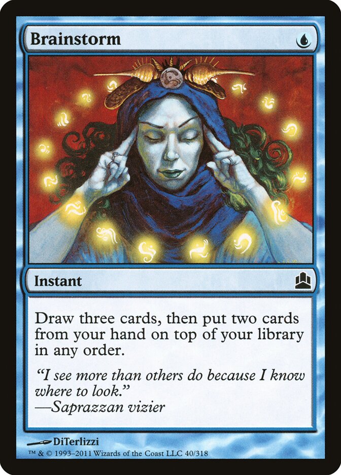 Brainstorm, Commander 2011 · 40/318