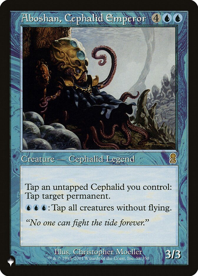 Aboshan, Cephalid Emperor, The List · ody-58