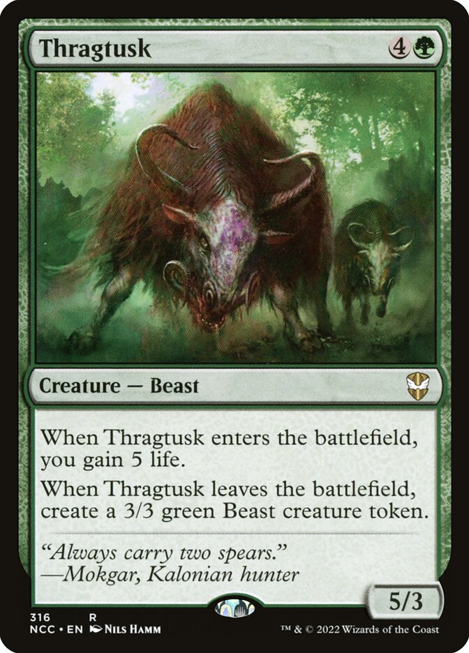 Thragtusk, New Capenna Commander · 316