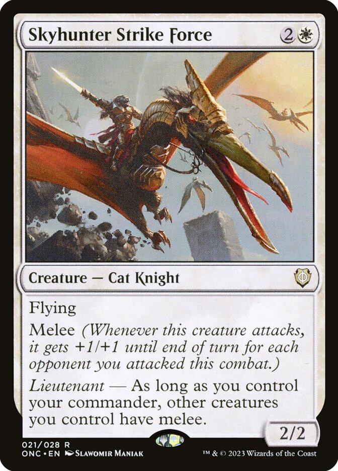 Skyhunter Strike Force, Phyrexia: All Will Be One Commander · 021/028