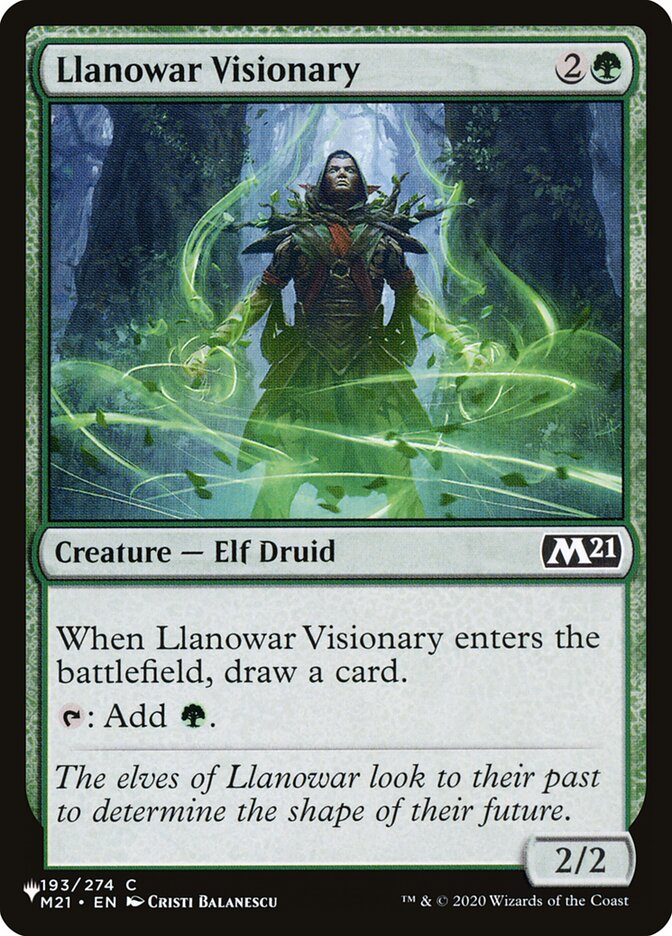Llanowar Visionary, The List · m21-193