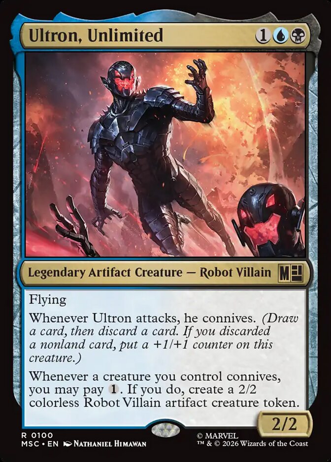 Ultron, Unlimited, Marvel Super Heroes Commander · 0100