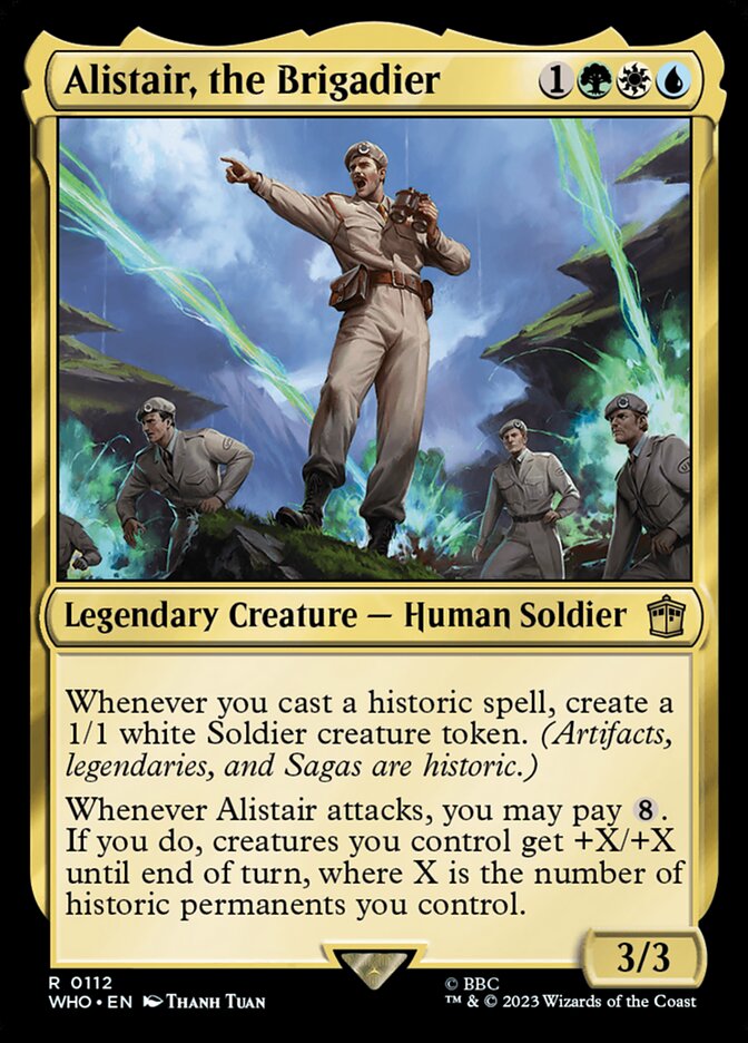 Alistair, the Brigadier, Doctor Who · 0112