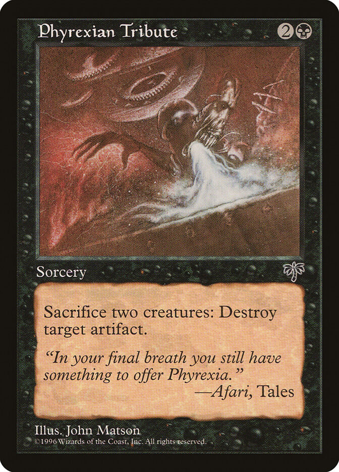 Phyrexian Tribute, Mirage · 134