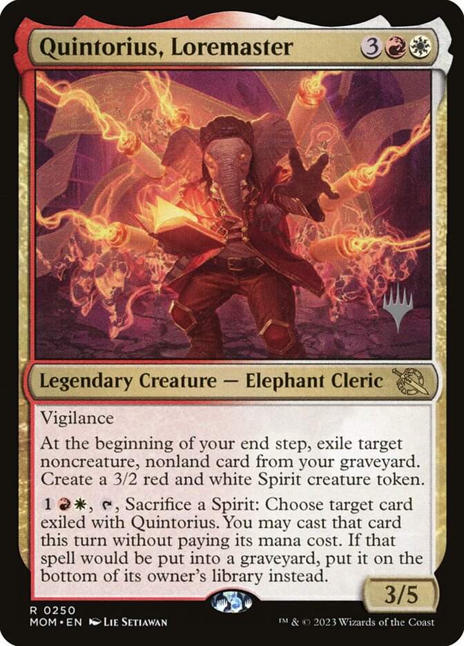 Quintorius, Loremaster, March of the Machine Promos · 0250