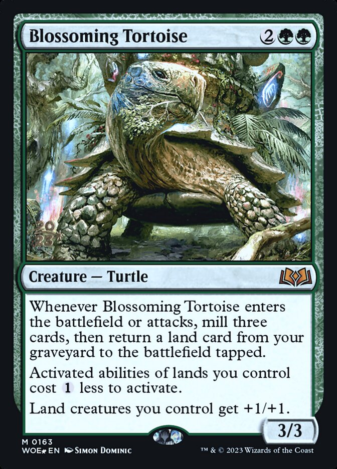 Blossoming Tortoise, Wilds of Eldraine Promos · 0163