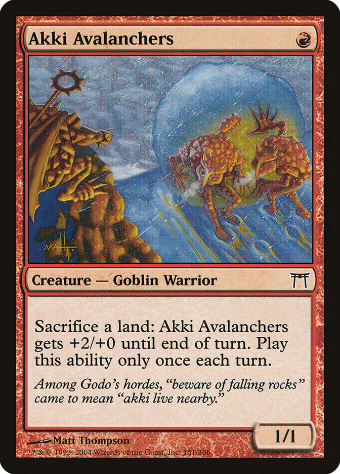 Akki Avalanchers, Champions of Kamigawa · 151/306