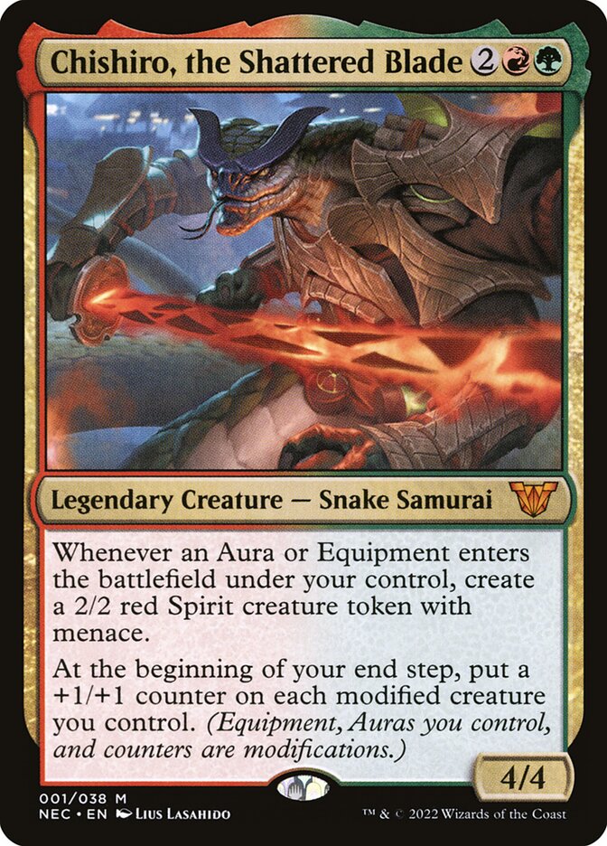 Chishiro, the Shattered Blade, Neon Dynasty Commander · 001/038