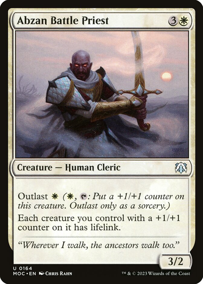 Abzan Battle Priest, March of the Machine Commander · 0164