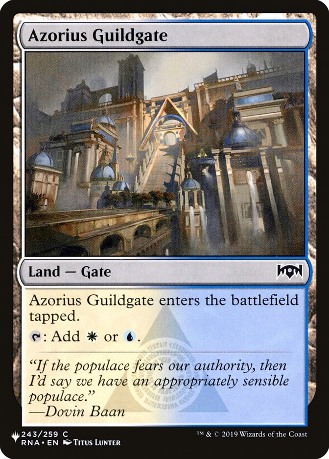 Azorius Guildgate, The List · rna-243