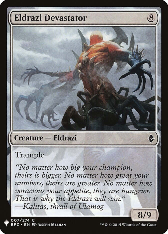 Eldrazi Devastator, The List · bfz-7
