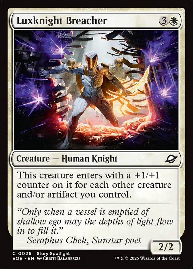 Luxknight Breacher, Edge of Eternities · 0026