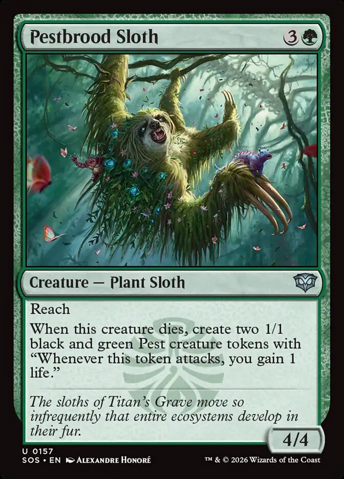 Pestbrood Sloth, Secrets of Strixhaven · 0157